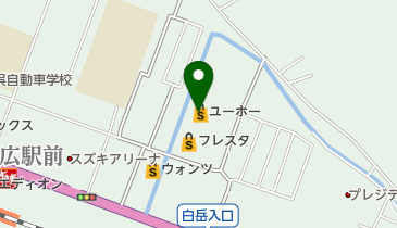 ペットランドユーホー広店の地図画像