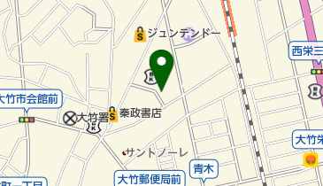 アフラックサービスショップ大竹ふれあい通り店の地図画像