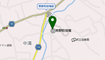 熊野町役場 総合案内-休日・夜間の地図画像