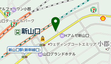 ワミレスウインズサロン新山口の地図画像