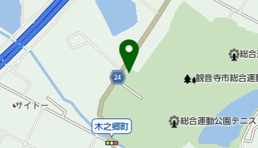 観音寺市立総合体育館の地図画像