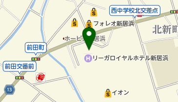 リエベリーガロイヤルホテル新居浜店の地図画像