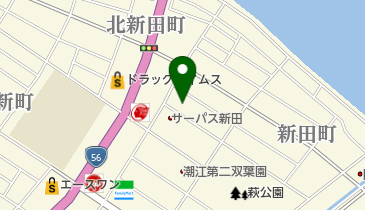 新田町うさぎ薬局の地図画像