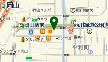 オンディーヌ岡山店の地図画像