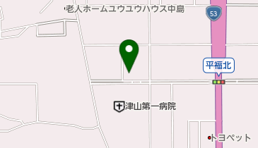 きたぞの薬局 津山第一病院前店の地図画像