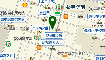 ウェディングワン広島の地図画像