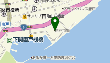 唐戸食堂の地図画像