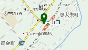 山口観光案内所の地図画像
