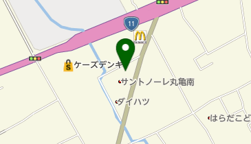 バイクプラザ丸亀の地図画像
