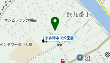 キッズプラザうたづの地図画像