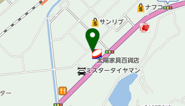 酒のフロンティア長門店の地図画像