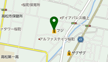 ダイヤクリーニング株式会社 フジ楠上店の地図画像