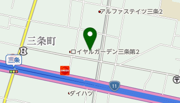 美容室alotの地図画像