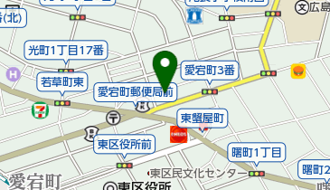 尾長学区集会所の地図画像