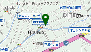 赤毛のアンヘアーサロンの地図画像