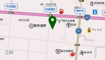 中国労働金庫 萩支店の地図画像