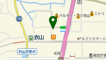 ヴィレッジヴァンガードパルティフジ衣山の地図画像