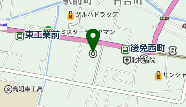 南国市観光協会の地図画像