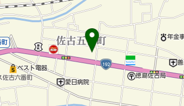 セルフドライグループ 新洗蔵 佐古店の地図画像