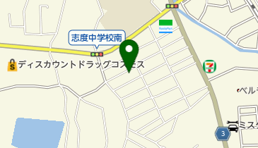 白洋舎フレンド店の地図画像