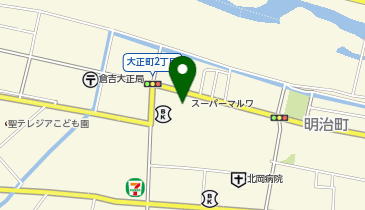 スーパーマルワ倉吉店の地図画像