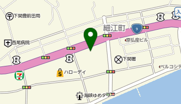 下関市役所 下関市生涯学習プラザの地図画像