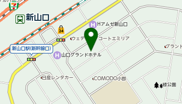 株式会社日本旅行山口支店の地図画像