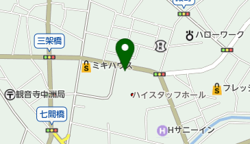 エース補聴器センター観音寺店の地図画像