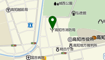 高知県薬剤師会会営薬局の地図画像