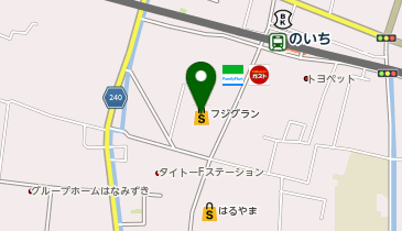 ジュエルカフェフジグラン野市店の地図画像
