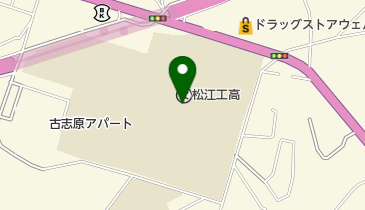島根県立松江工業高等学校の地図画像