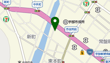 宇部市役所 都市計画課 ヒストリア宇部の地図画像