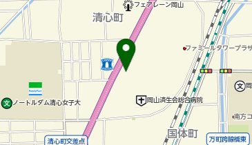 こくたいちょう動物病院の地図画像
