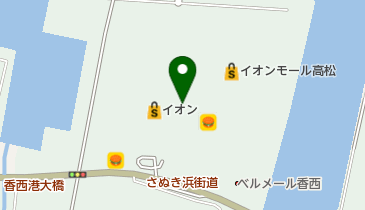 オーパスクラブイオン高松の地図画像