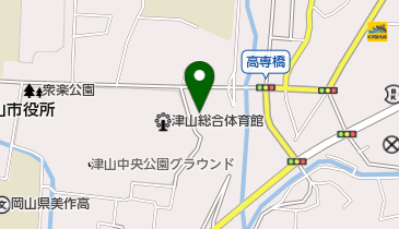 津山市役所 こども保健部・津山すこやか・こどもセンター 子育て推進課の地図画像