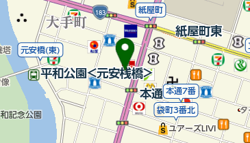 フットママ紙屋町店の地図画像
