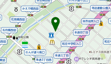 ペアーレれんがどおりの地図画像