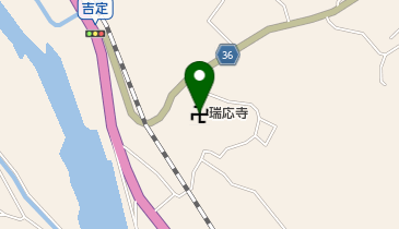 瑞応寺の地図画像