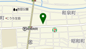 アミーユよんでん高知の地図画像