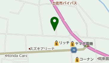 有限会社高東自動車の地図画像