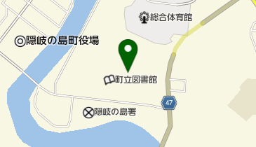 隠岐の島町中央公民館の地図画像
