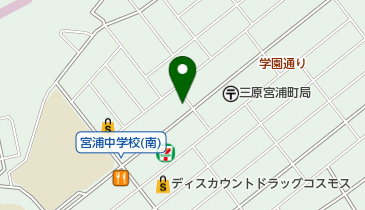 ヘアーサロン三原の地図画像