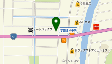 スタジオアリス松江学園店の地図画像