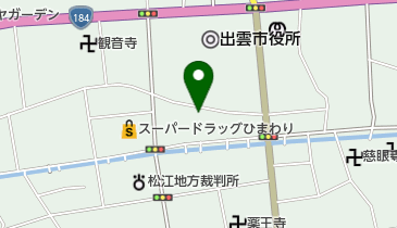 茶道三斉流家元観翠庵の地図画像