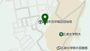 広島市 早稲田公民館の地図画像