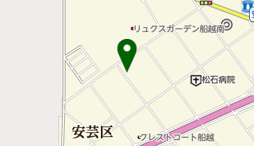 金子電器安達店の地図画像