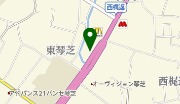 日建学院宇部校の地図画像