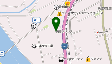 日産プリンス山口販売株式会社 東萩店の地図画像