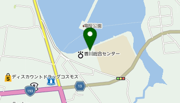 高松市役所市民局 川東コミュニティセンターの地図画像