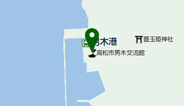 雌雄島海運株式会社 男木船客待合所の地図画像